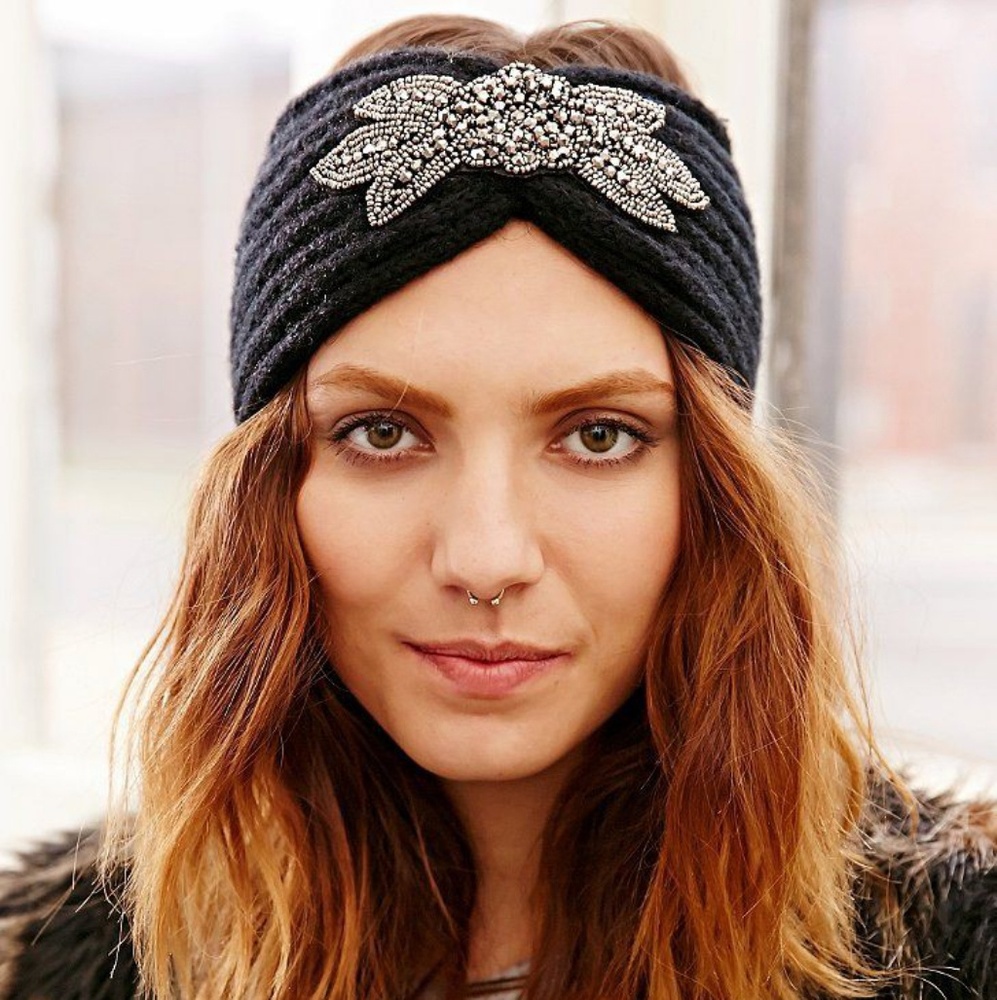 Knit Turban Headband - Picture 1 of 6